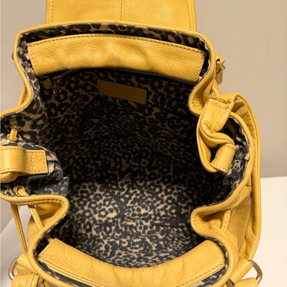 SEE BY CHLOE 2WAY Shoulder Bag Leather Tassel Yellow Authentic - Picture 13 of 14